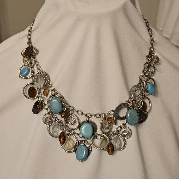 Premier Designs Silver Tone  Coastal Breeze Necklace - Picture 6 of 10